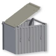 10’-OHT-Container für KWG mit abnehmbarem Dach …